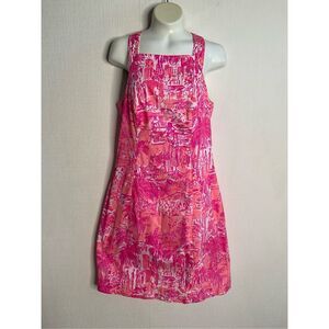 Lilly Pulitzer‎ Dress Size 2 Simone Shift Dress Cheeky Melon Rule Breakers